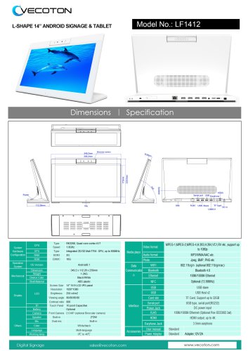 Nurse Station L-shape Tablet PC LF1412