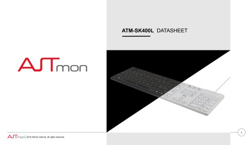 ATM-SK400L Medical Keyboard Datasheet