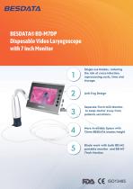 Disposable Video Laryngoscope with 7 Inch Monitor BD-M7DP