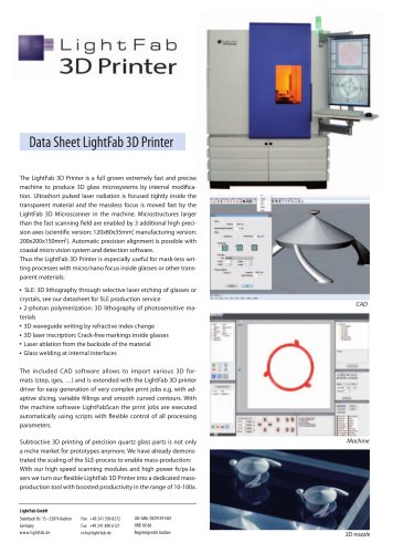 LightFab 3D Printer