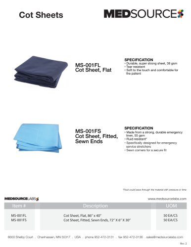 Cot Sheets