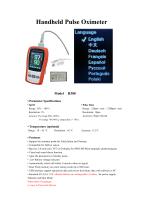 hand-held pulse oximeter H380