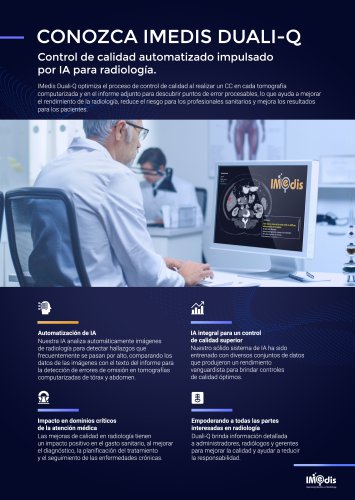 IMedis -Control de calidad automarizado impulsado por IA paro radiologia