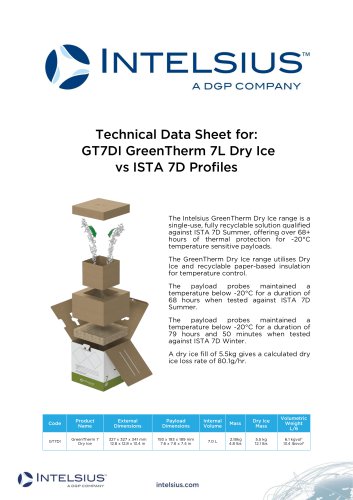 GT7DI - GreenTherm 7L Dry Ice Qualification report in short form