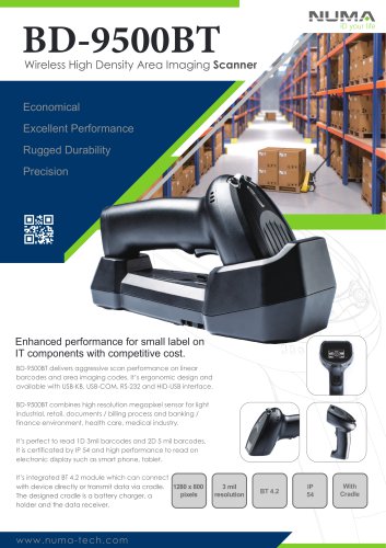 Wireless Barcode Scanner BD-9500BT