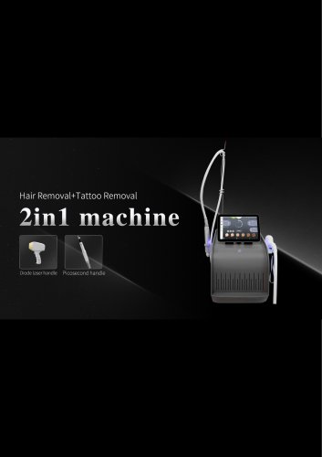 EXFU 2in1 diode laser hair remove +ND yag VB5