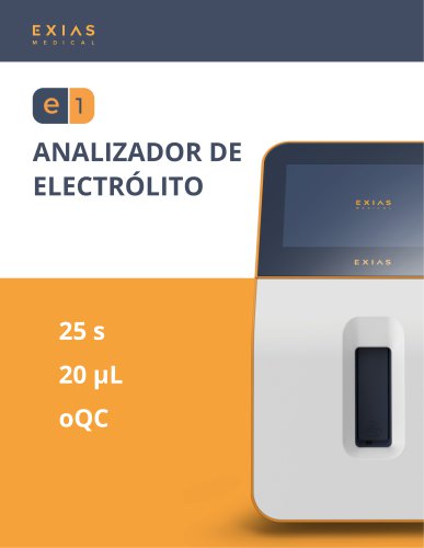 EXIAS e|1 Analyzer_ES