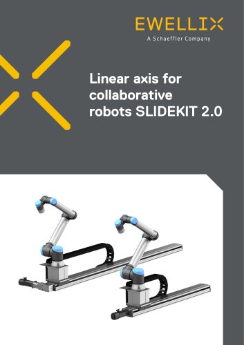 Linear axis for collaborative robots SLIDEKIT 2.0