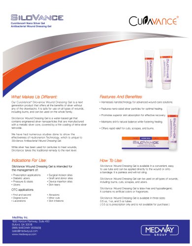 CuraVance&reg; Nano Silver Gel