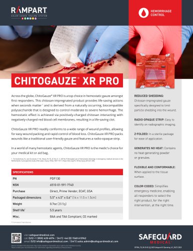 CHITOGAUZE &reg; XR PRO
