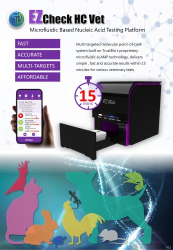 2023 Microfluidic POCT Platform EZCheck Vet Catalogue V2.1