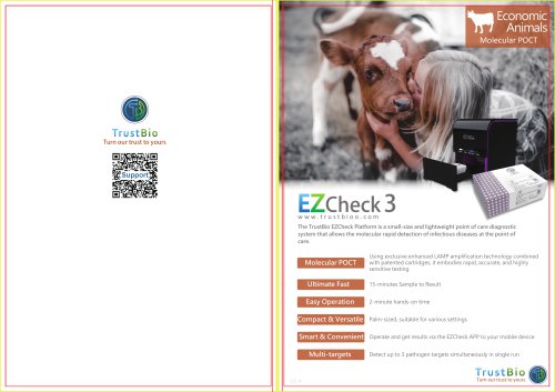 EZCheck 3 Economic animals Molecular POCT V2.4