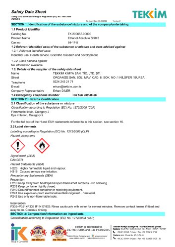 Safety Data Sheet according to Regulation (EC) No. 1907/2006 (REACH)