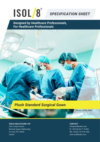 Plush standard surgical gown