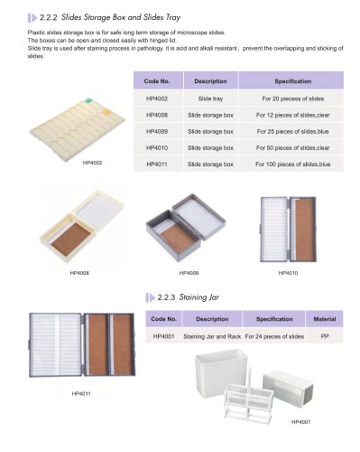 Huida microscope slide box