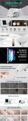 EXFU Violin Laser hair removal machine