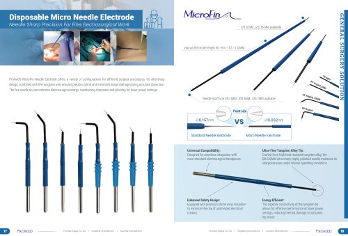 Promed Disposable Electrosurgical Electrode