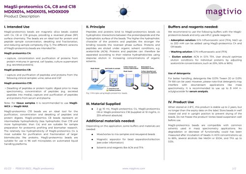 MagSi-proteomics C4, C8 and C18