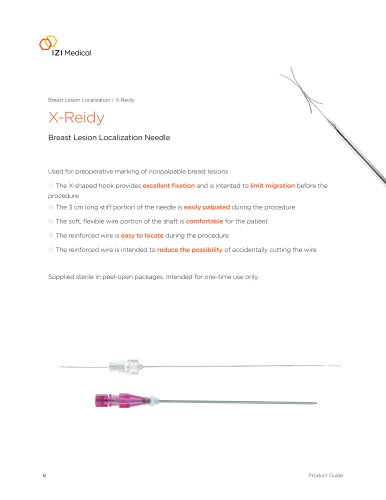 X-Reidy Breast Lesion Localization Needle