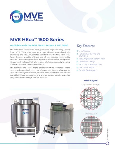 MVE HEco 1500 Series Spec Sheet