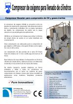 Compresor booster para carga de cilindros modelo OX500-1