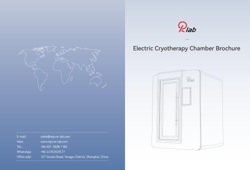 Electric Cryotherapy Chamber Brochure