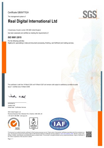 Certificate GB09/77024