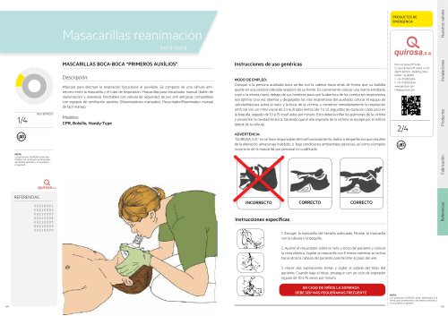Masacarillas reanimación