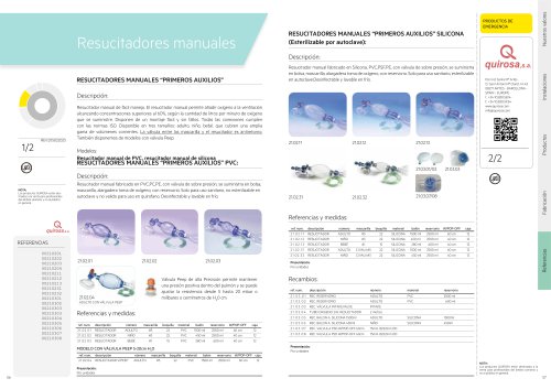 Resucitadores manuales