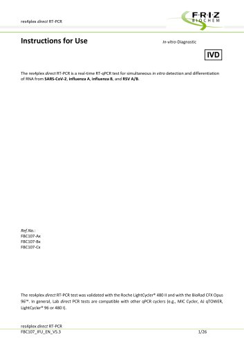 res4plex direct RT-PCR