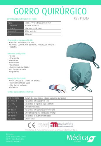 GORRO QUIRÚRGICO