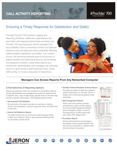 CALL ACTIVITY REPORTING Provider 700