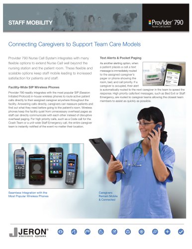 STAFF MOBILITY Connecting Caregivers to Support Team Care Models
