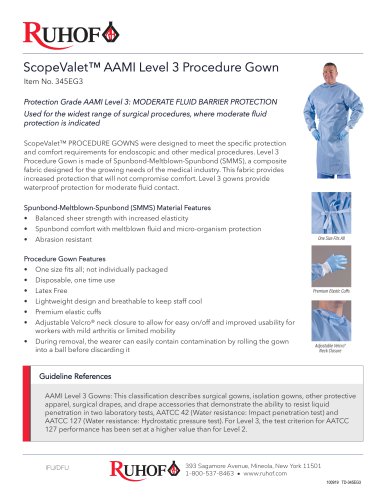 ScopeValet™ AAMI Level 3 Procedure Gown