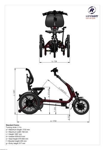 Dimensions Easy Rider Compact