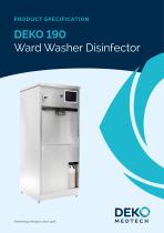 DEKO 190 Bedpan washer-desinfector