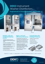 DEKO 260 and DEKO D32 Instrument washer-disinfector benefits