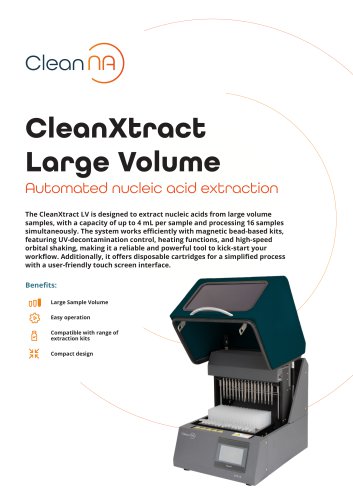 CleanXtract   Large Volume