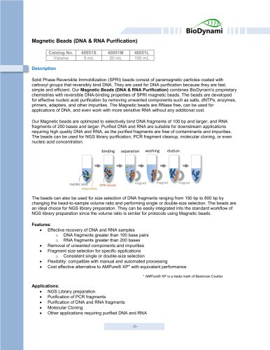 Magnetic Beads (DNA & RNA Purification)