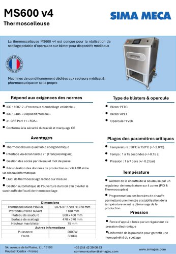 MECA-SEAL 600 TECHNICAL DATA SHEET