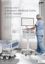 MED08 Series & MEA01-3-Compact Medical Carts & CPU Holder