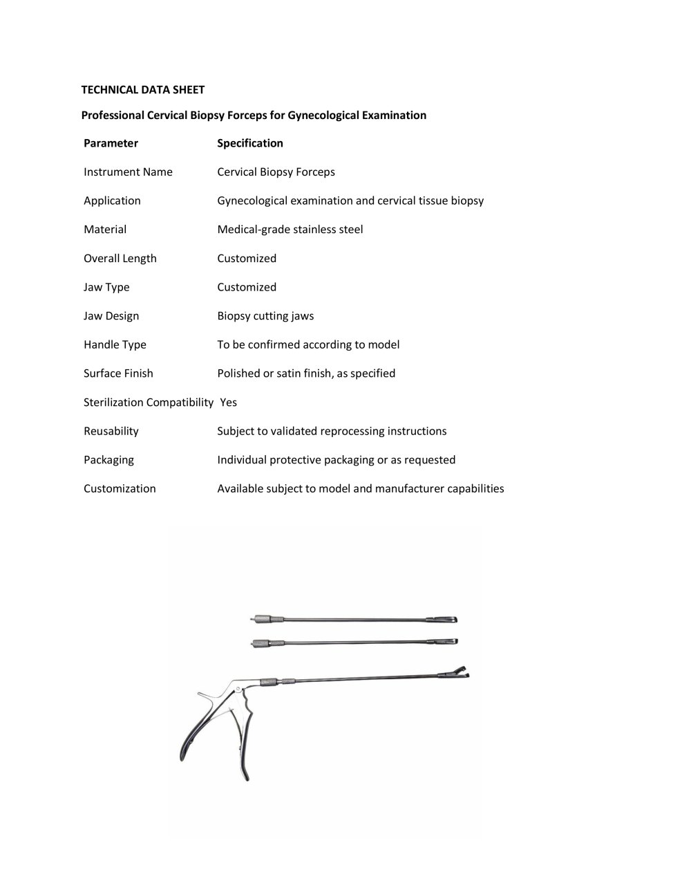 Gynecology forceps BI-0077891 - Bisons International