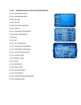 Spinal surgery instrument kit 9870