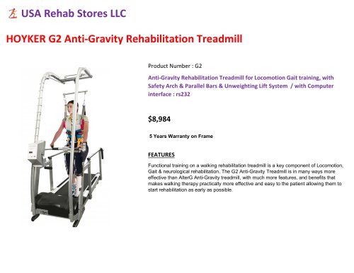 G2 Anti gravity treadmill