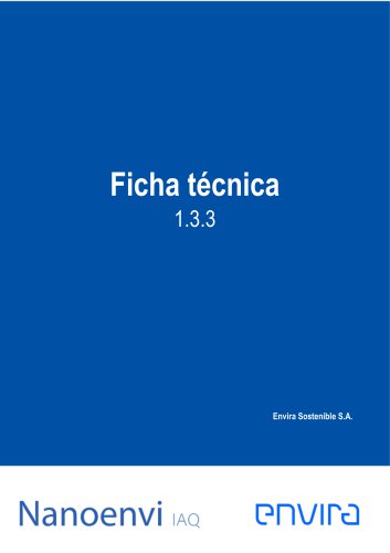 Nanoenvi IAQ Ficha t&eacute;cnic
