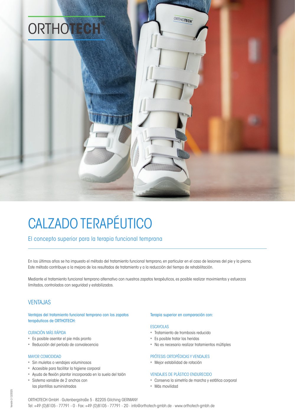 ORTHOTECH Informaci&oacute;n sobre zapatos terap&eacute;uticos - Orthotech GmbH