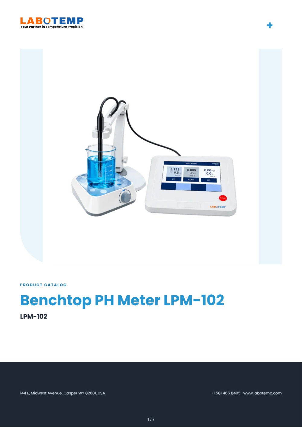 Benchtop PH Meter LPM-102 - Labotemp Systems