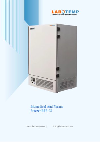 Biomedical And Plasma Freezer BPF-08