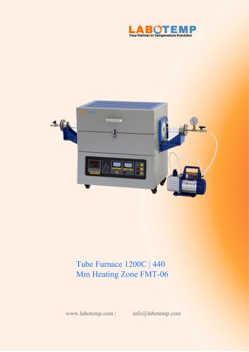 Tube Furnace 1200&deg;C | 440 Mm Heating Zone FMT-06