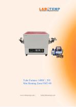 Tube Furnace 1400°C | 205 Mm Heating Zone FMT-08